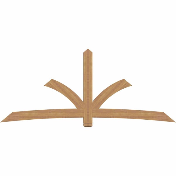 Ekena Millwork Davenport Timber Gable Bracket, Western Red Cedar, 108"W x 45"H x 3 1/2"D x 5 1/2"F, 10/12 Pitch GBW108X45X0406DAV00SWR - main